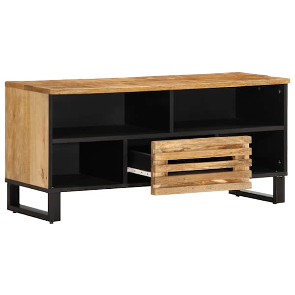 Telerikapp, 100 × 34 × 46 cm, töötlemata mangopuit