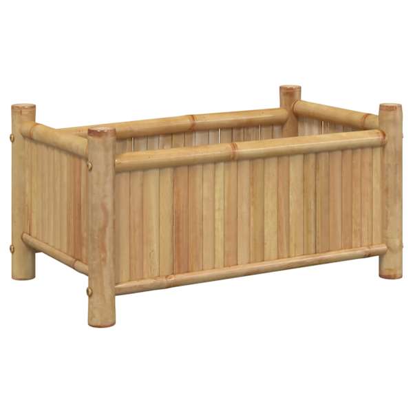 Taimekast 50 × 30 × 25 cm, naturaalse viimistlusega bambus