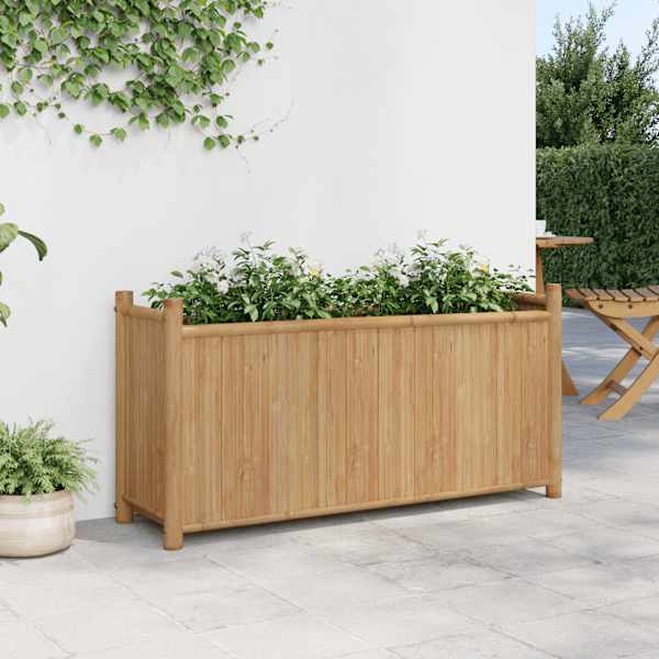 Taimekast 100 × 30 × 50 cm, naturaalse viimistlusega bambus