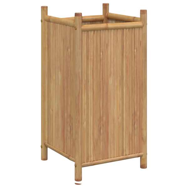 Taimekast 40 × 40 × 80 cm, naturaalse viimistlusega bambus