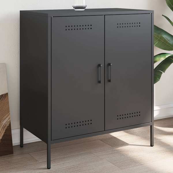 Puhvetkapp, must, 68 × 39 × 79 cm, teras