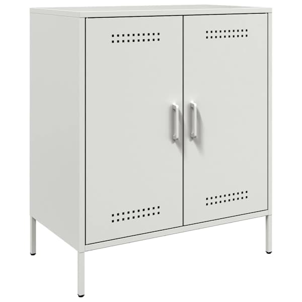 Puhvetkapp, valge, 68 × 39 × 79 cm, teras