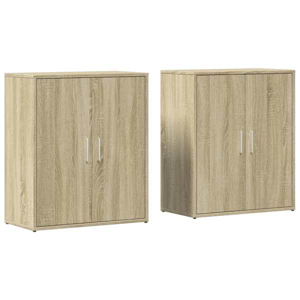 Puhvetkapid 2 tk, Sonoma tamm, 60 × 31 × 70 cm, tehispuit