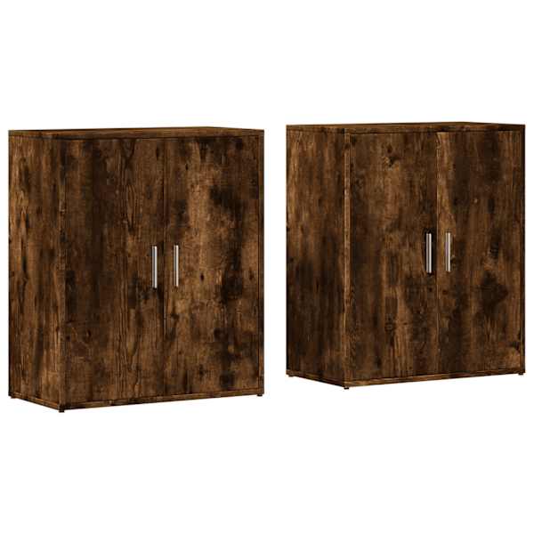 Puhvetkapid 2 tk, suitsutatud tamm, 60 × 31 × 70 cm, tehispuit