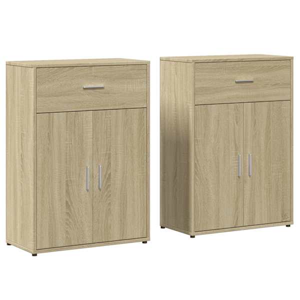 Puhvetkapid 2 tk, Sonoma tamm, 60 × 30 × 84 m, tehispuit
