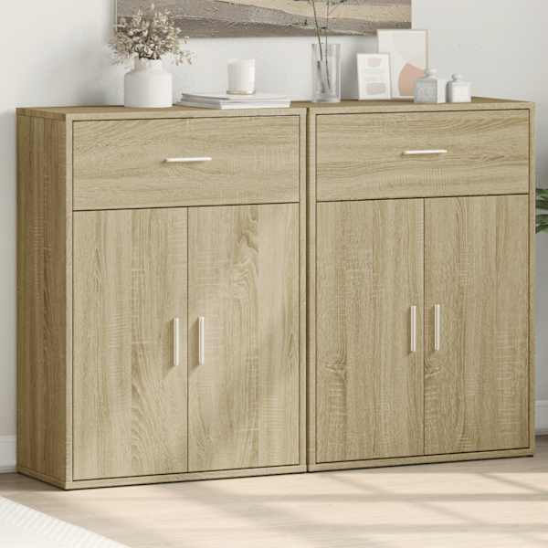 Puhvetkapid 2 tk, Sonoma tamm, 60 × 30 × 84 m, tehispuit