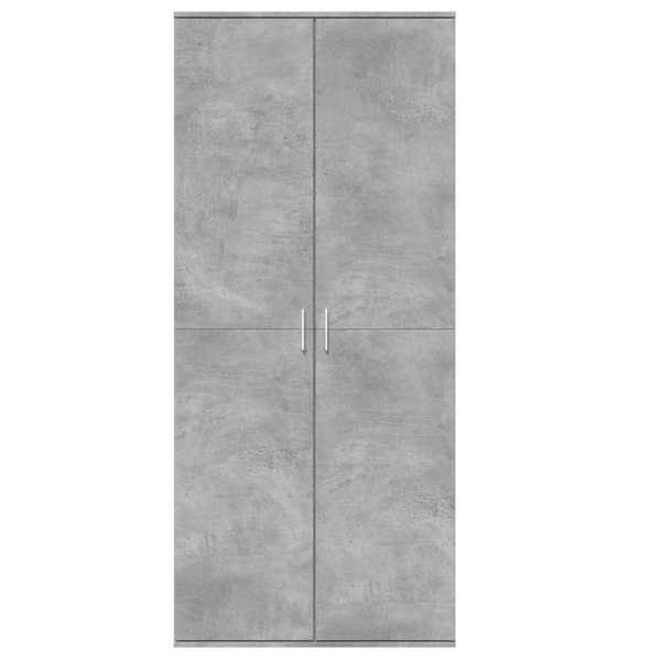 Kõrge kapp, betoonhall, 80 × 35 × 180 cm, tehispuit