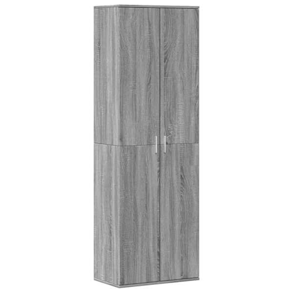 Kõrge kapp, hall Sonoma tamm, 60 × 35 × 180 cm, tehispuit