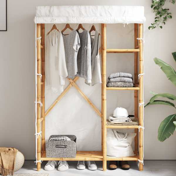 Riidekapp, 110 × 45 × 170 cm, bambus