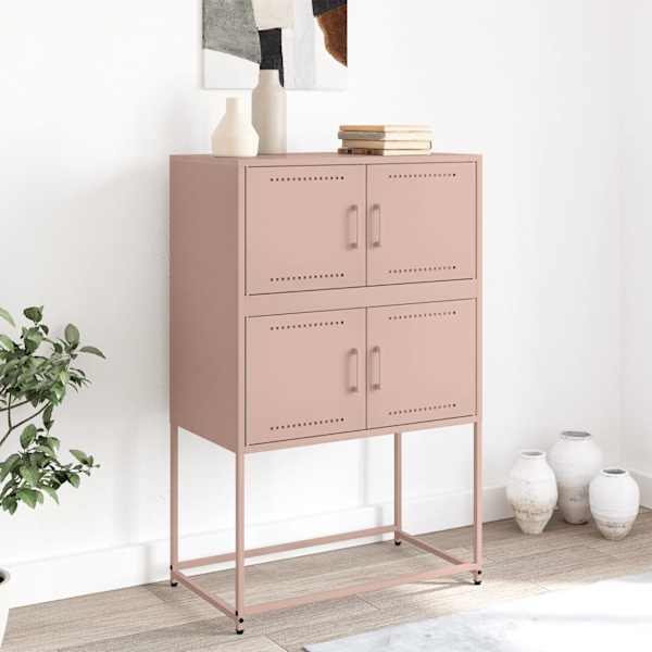 Puhvetkapp, roosa, 68,5 × 38,5 × 107 cm, teras