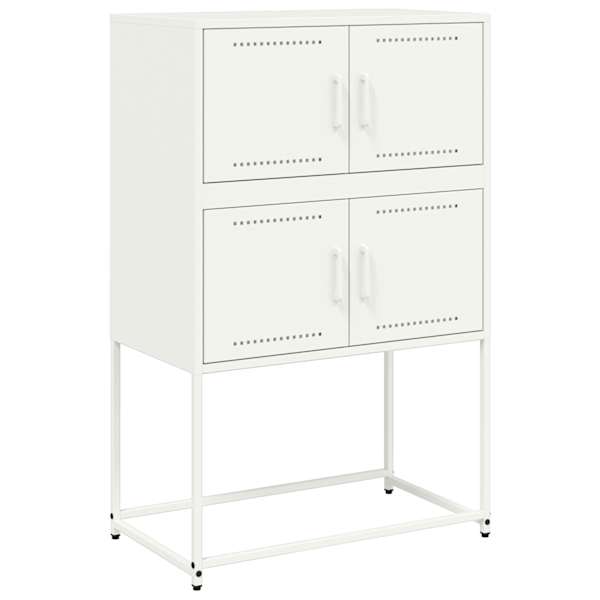 Puhvetkapp, valge, 68,5 × 38,5 × 107 cm, teras