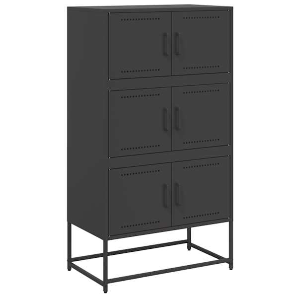 Puhvetkapp, must, 68,5 × 38,5 × 123,5 cm, teras