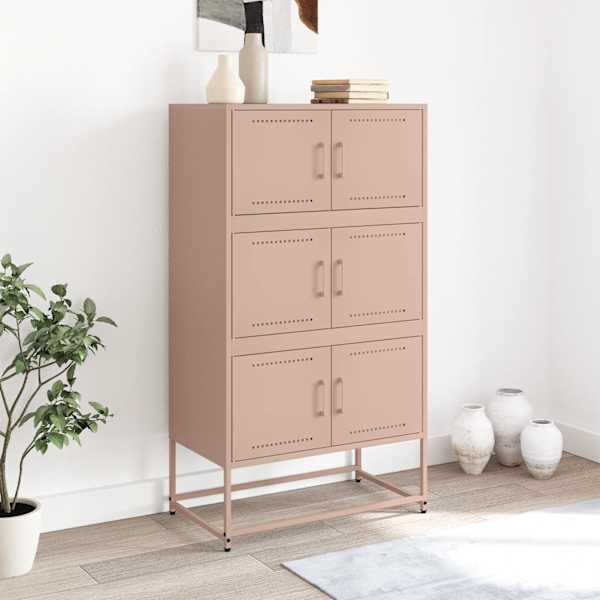Puhvetkapp, roosa, 68,5 × 38,5 × 123,5 cm, teras