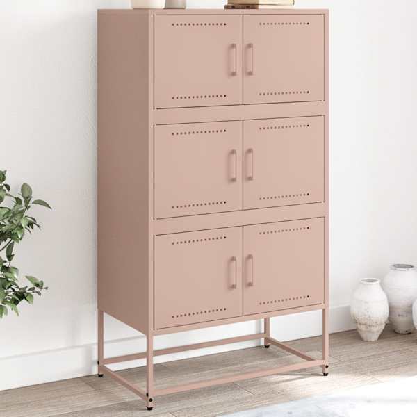 Puhvetkapp, roosa, 68,5 × 38,5 × 123,5 cm, teras