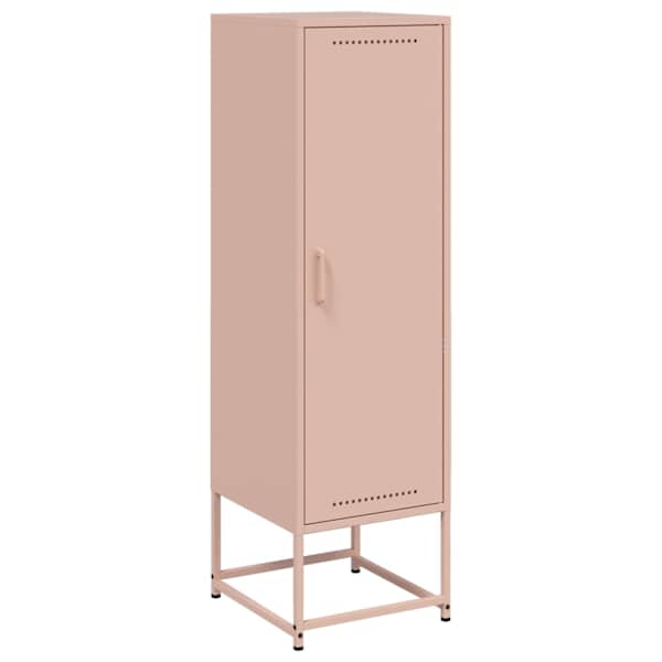 Kõrge kapp, roosa, 36 × 39 × 123 cm, teras