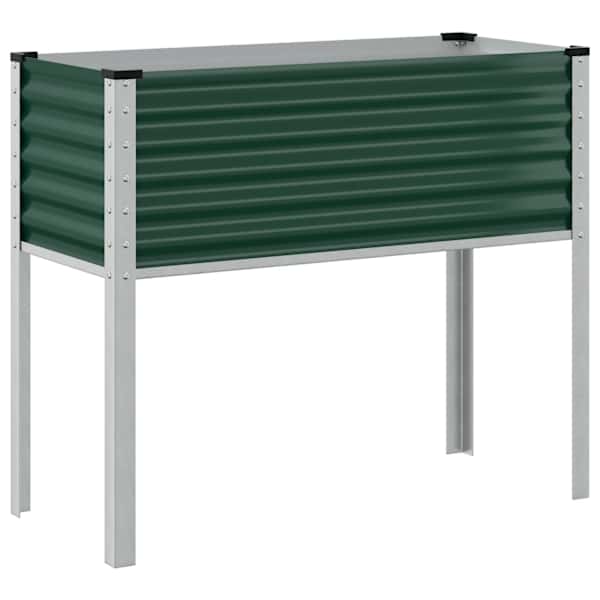 Taimekast 100 × 45 × 90 cm, teras – roheline