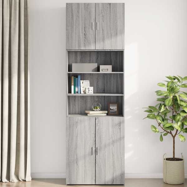 Telerikapp, hall Sonoma tamm, 80 × 42,5 × 64 cm, tehispuit