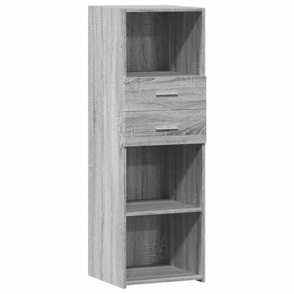 Kõrge kapp, hall Sonoma tamm, 40 × 42,5 × 124 cm, tehispuit