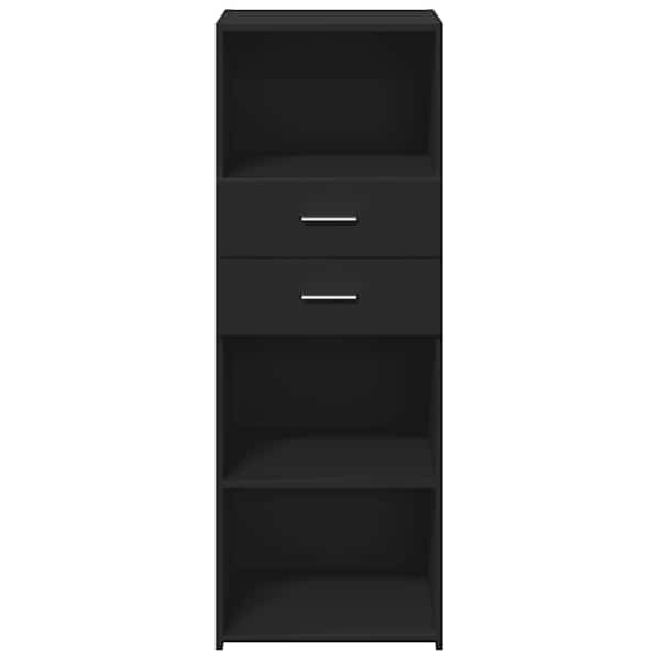 Kõrge kapp, must, 45 × 42,5 × 124 cm, tehispuit