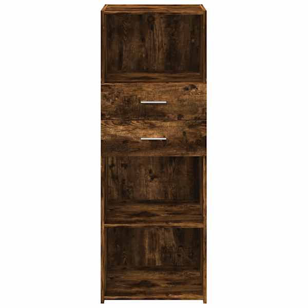 Kõrge kapp, suitsutatud tamm, 45 × 42,5 × 124 cm, tehispuit