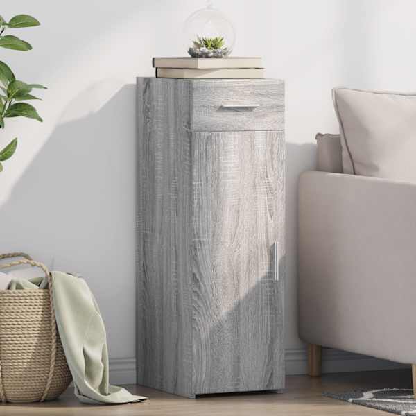 Puhvetkapp, hall Sonoma tamm, 30 × 42,5 × 93 cm, tehispuit