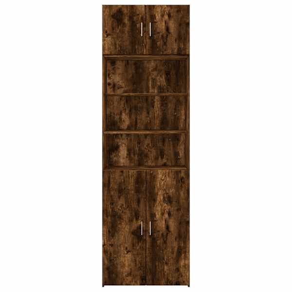 Hoiukapp, suitsutatud tamm, 70 × 42,5 × 225 cm tehispuit