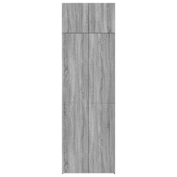 Hoiukapp, hall Sonoma tamm, 70 × 42,5 × 225 cm tehispuit