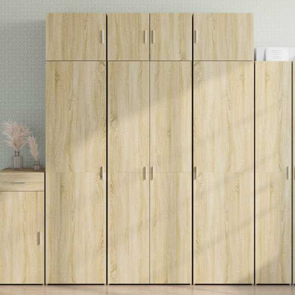 Hoiukapp, Sonoma tamm, 70 × 42,5 × 225 cm, tehispuit