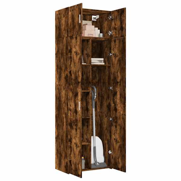 Hoiukapp, suitsutatud tamm, 70 × 42,5 × 225 cm tehispuit