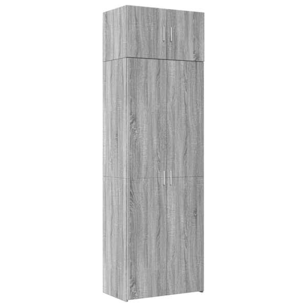 Hoiukapp, hall Sonoma tamm, 70 × 42,5 × 225 cm tehispuit