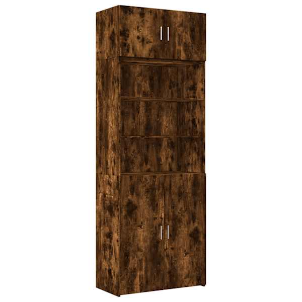 Hoiukapp, suitsutatud tamm, 80 × 42,5 × 225 cm tehispuit