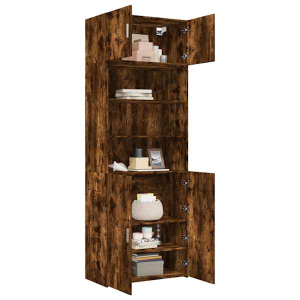 Hoiukapp, suitsutatud tamm, 80 × 42,5 × 225 cm tehispuit