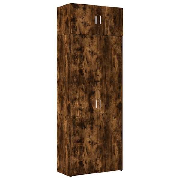 Hoiukapp, suitsutatud tamm, 80 × 42,5 × 225 cm tehispuit