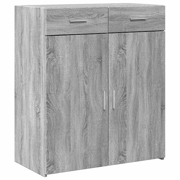Puhvetkapp, hall Sonoma tamm, 80 × 42,5 × 93 cm, tehispuit