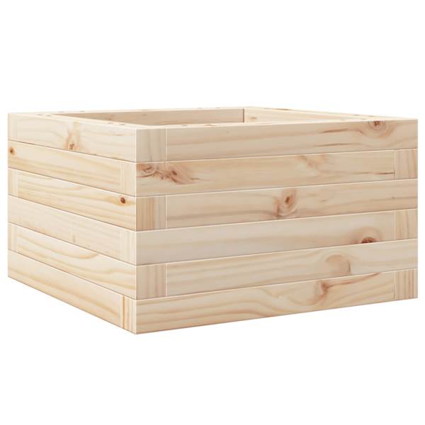 Taimekast 40 × 40 × 23 cm, männipuit (töötlemata) – naturaalne männipuit