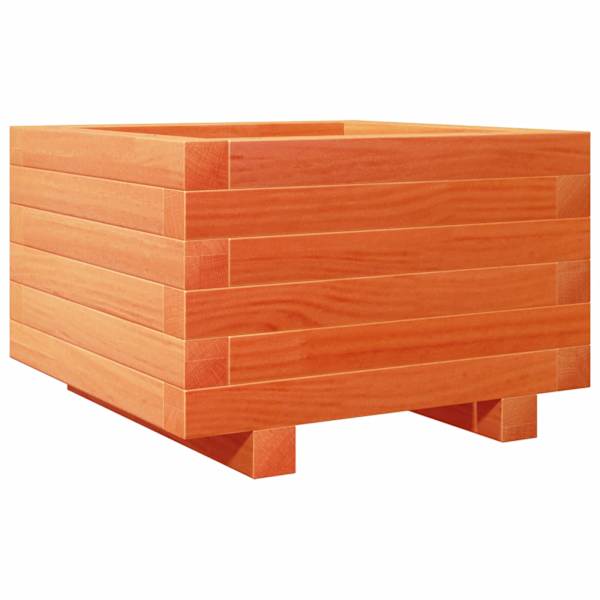 Taimekast 40 × 40 × 26,5 cm, täismännipuit – vahapruun