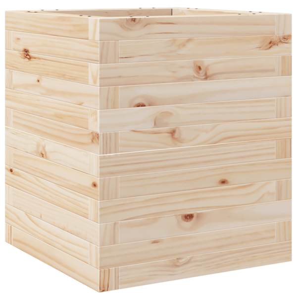 Taimekast 40 × 40 × 46 cm, männipuit (töötlemata) – naturaalne männipuit