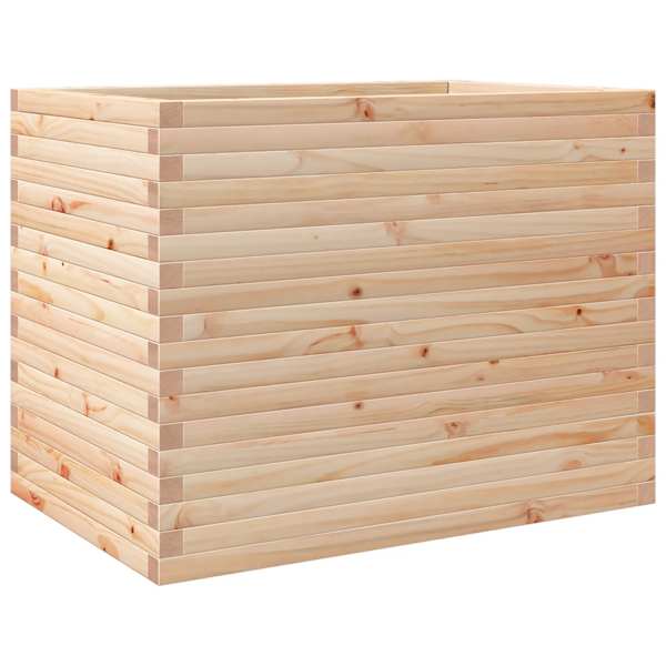Taimekast 90 × 60 × 68,5 cm, männipuit (töötlemata) – naturaalne männipuit