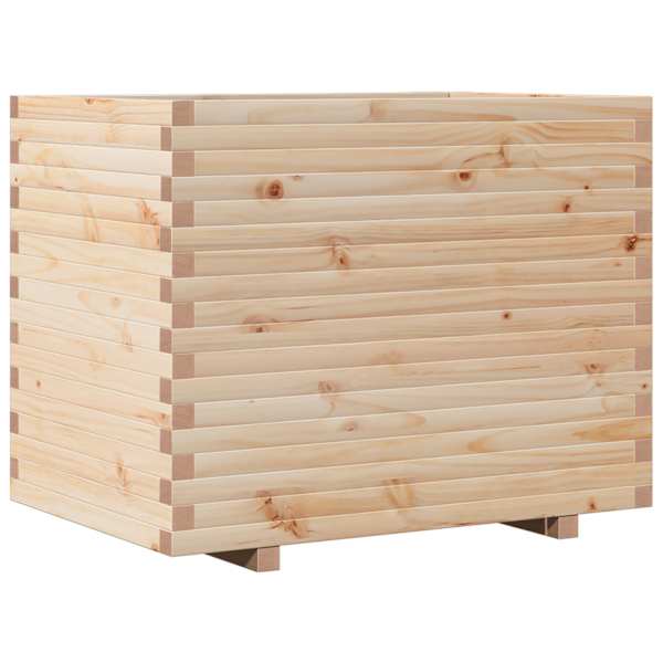 Taimekast 90 × 60 × 72,5 cm, männipuit (töötlemata) – naturaalne männipuit