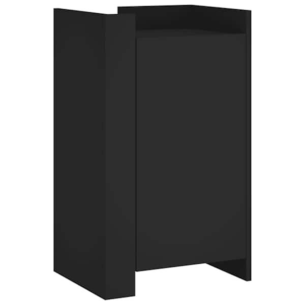 Puhvetkapp, must, 45 × 35 × 75 cm, tehispuit