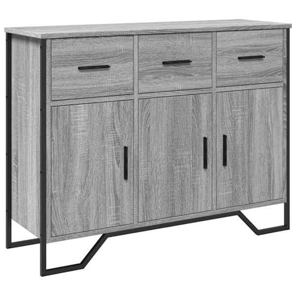 Puhvetkapp, hall Sonoma tamm, 97 × 32,5 × 74,5 cm, tehispuit