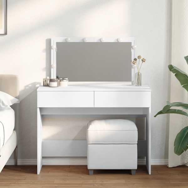 Tualettlaud LEDiga, valge, 100 × 40 × 120 cm