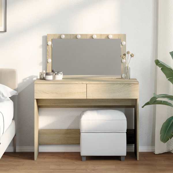 Tualettlaud LEDiga, Sonoma tamm, 100 × 40 × 120 cm