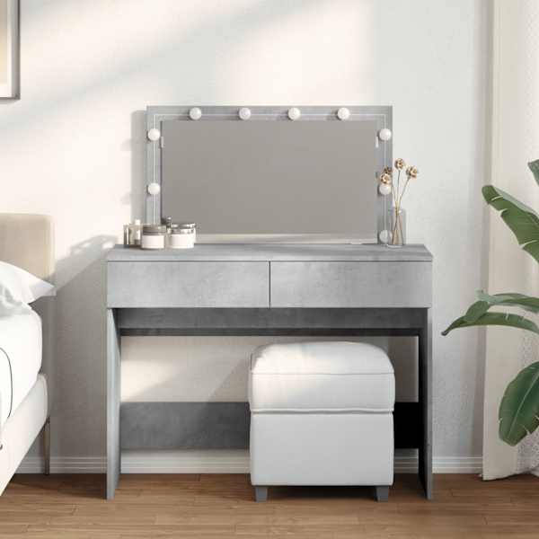 Tualettlaud LEDiga, betoonhall, 100 × 40 × 120 cm
