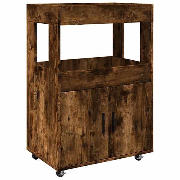 Baarikäru suitsutatud tamm 60 × 39,5 × 89 cm tehispuit