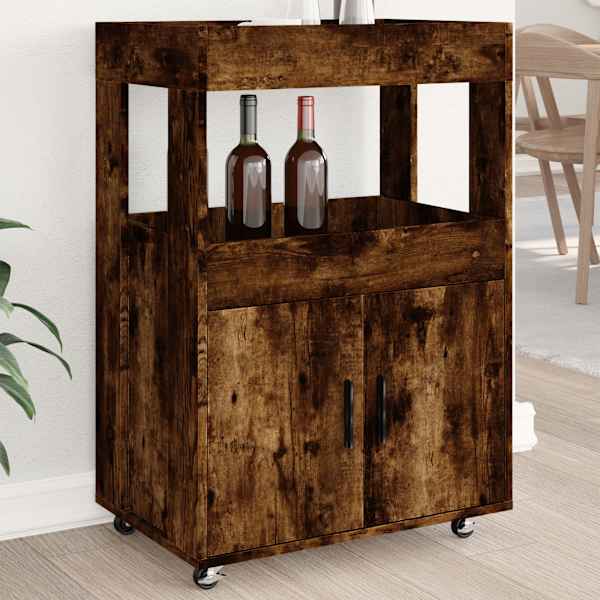 Baarikäru suitsutatud tamm 60 × 39,5 × 89 cm tehispuit