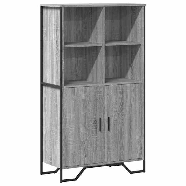 Kõrge kapp, hall Sonoma tamm, 79,5 × 35,5 × 137,5 cm, tehispuit