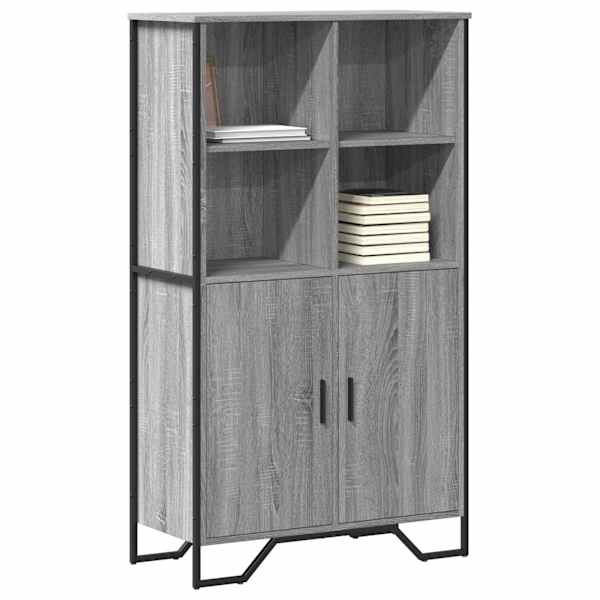 Kõrge kapp, hall Sonoma tamm, 79,5 × 35,5 × 137,5 cm, tehispuit
