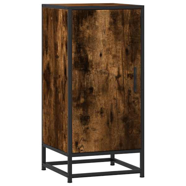 Puhvetkapp, suitsutatud tamm, 35,5 × 35 × 76cm, tehispuit ja metall