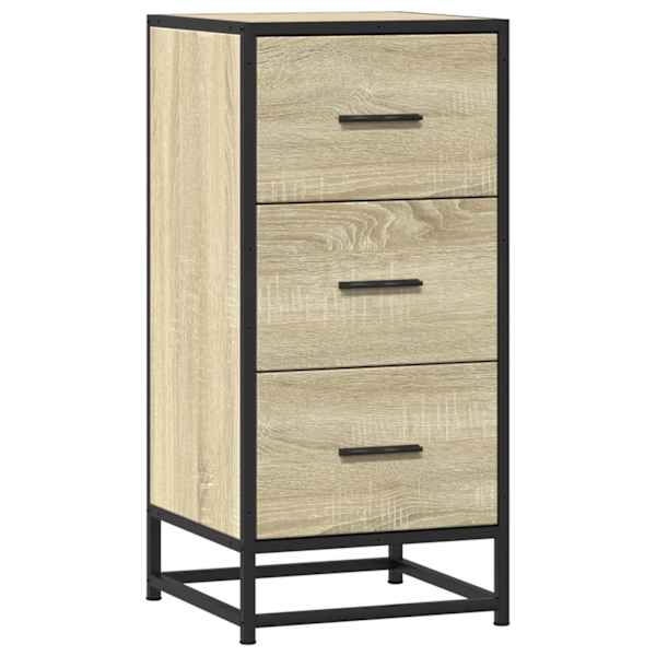 Puhvetkapp, Sonoma tamm, 35,5 × 35 × 76 cm tehispuit ja metall
